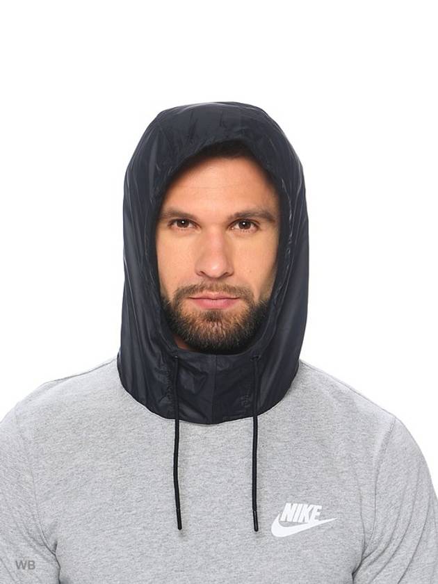 01831855063Advance 15 Top Hooded TshirtGrey Black - NIKE - BALAAN 4