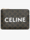 Triomphe Canvas Coin Card Wallet Black - CELINE - BALAAN 2