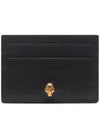 Gold Skull Card Wallet Black - ALEXANDER MCQUEEN - BALAAN 2