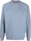 Cotton Lens Wappen Crew Neck Sweatshirt Blue - CP COMPANY - BALAAN 1