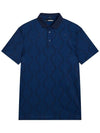 Golf Mat Jacquard Regular Fit Polo GMJT07756 6855 Men's Matt Jacquard Regular Fit Polo - J.LINDEBERG - BALAAN 2