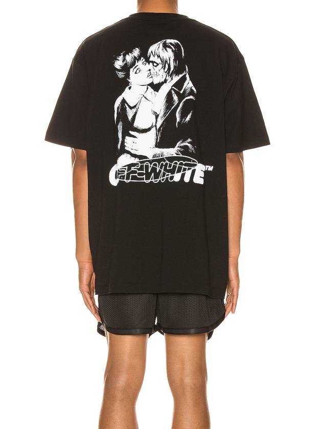 Kiss 21 Oversized Fit Short Sleeve T-shirt Black - OFF WHITE - BALAAN 3