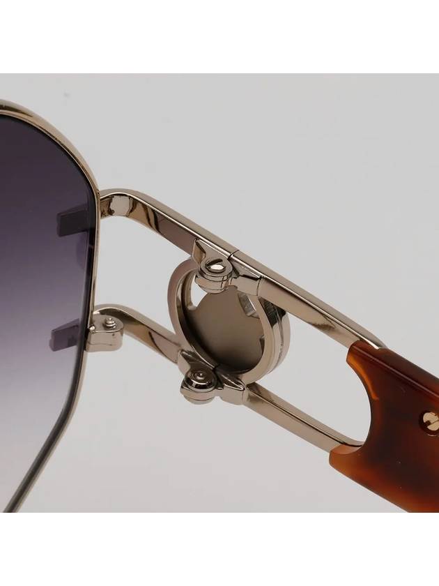 Sunglasses LNV126SLB 770 Purple Fashion Gold Logo Decorated Round Metal Frame - LANVIN - BALAAN 6