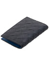 Intrecciato Card Wallet Blue Ardoise - BOTTEGA VENETA - BALAAN 5