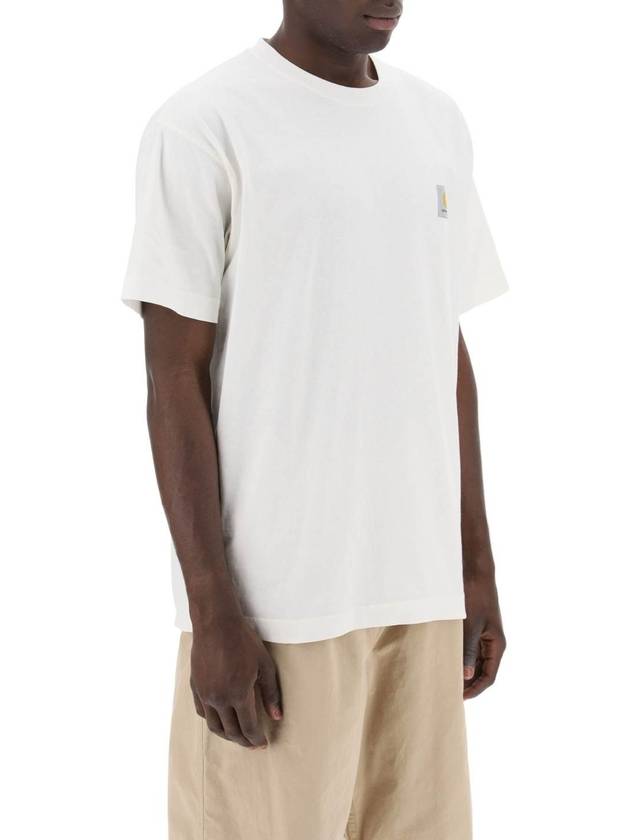 Relaxed Fit Nelson Short Sleeve T-Shirt White - CARHARTT WIP - BALAAN 3