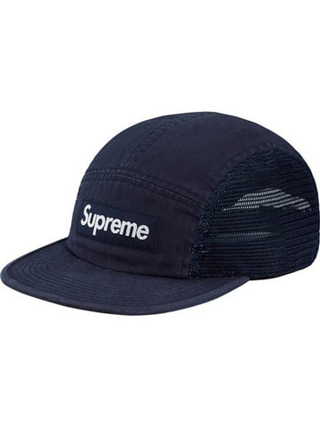 Mesh Side Panel Camp Cap Navy - SUPREME - BALAAN 1