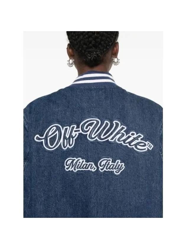 Jacket OWEK009F24DEN001 4645 DEEP BLUE TRUE - OFF WHITE - BALAAN 5