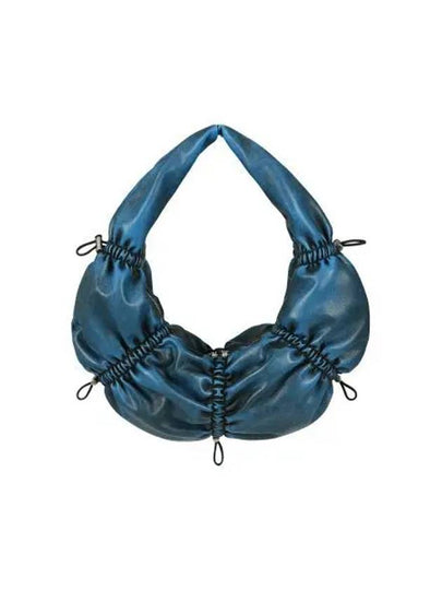 Dumpling Faux Leather Shoulder Bag Blue - ANDERSSON BELL - BALAAN 2