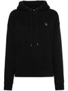 Bold Foxhead Patch Comfort Hoodie Black - MAISON KITSUNE - BALAAN 1