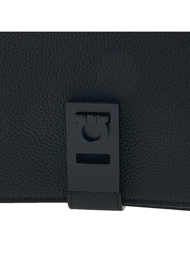 Gancini buckle belt bag 24 1313 NERO CALF 0763940 - SALVATORE FERRAGAMO - BALAAN 6