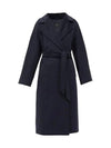 Women's Resina Wool Broadcloth Double Coat Navy - MAX MARA - BALAAN 2