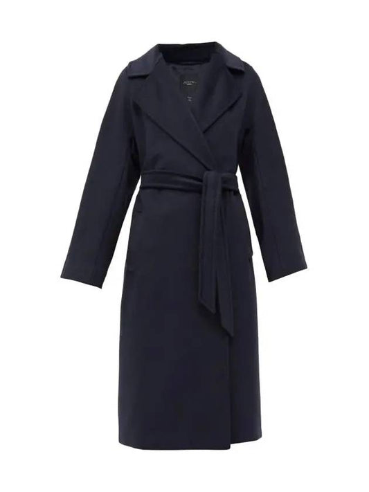 Weekend Women's Resina Wool Broadcloth Double Coat Navy - MAX MARA - BALAAN 2
