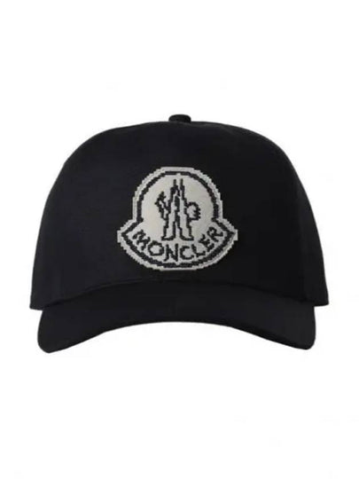 Logo Patch Ball Cap Black - MONCLER - BALAAN 2