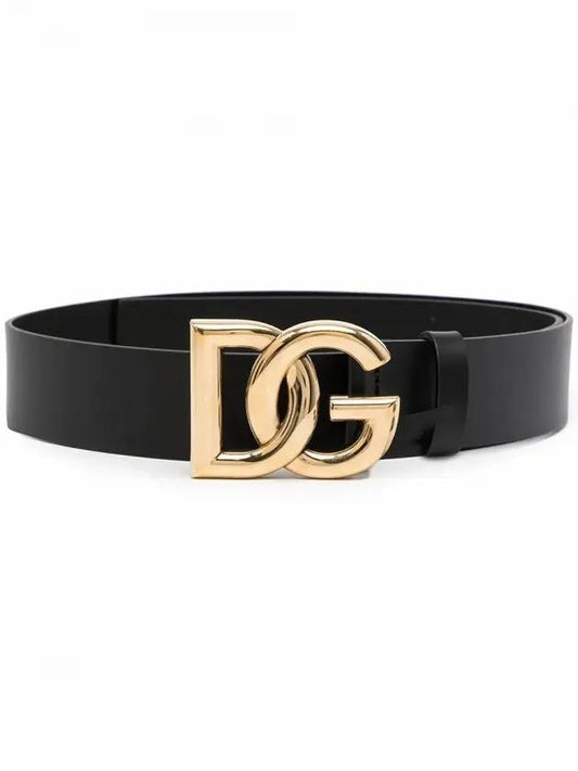 DG Gold Hardware Belt Black - DOLCE&GABBANA - BALAAN.