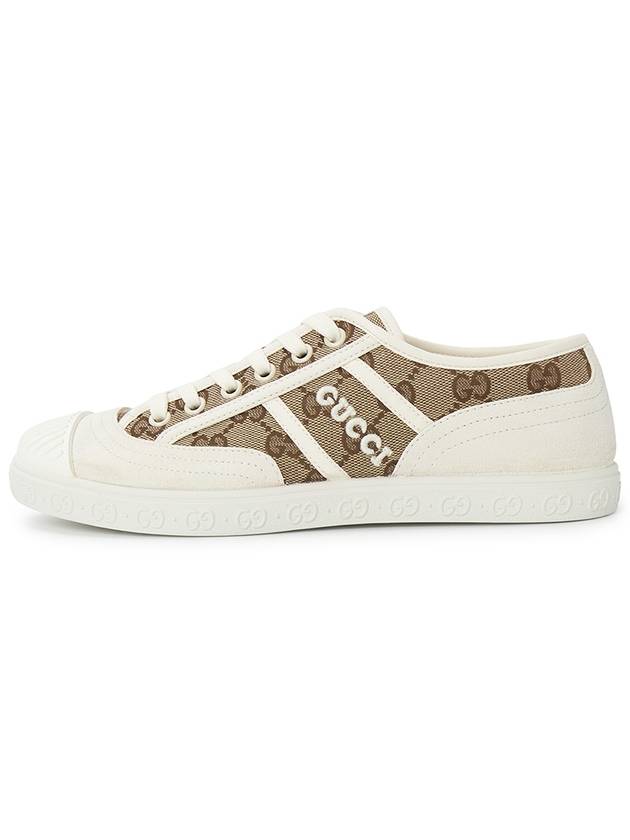 Original GG Fabric Low Top Sneakers Beige - GUCCI - BALAAN 4