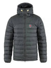 Men's Expedition Pack Down Hooded Jacket Padded Gray - FJALL RAVEN - BALAAN 2