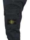 Compass Badge Cargo Straight Pants Blue - STONE ISLAND - BALAAN 10