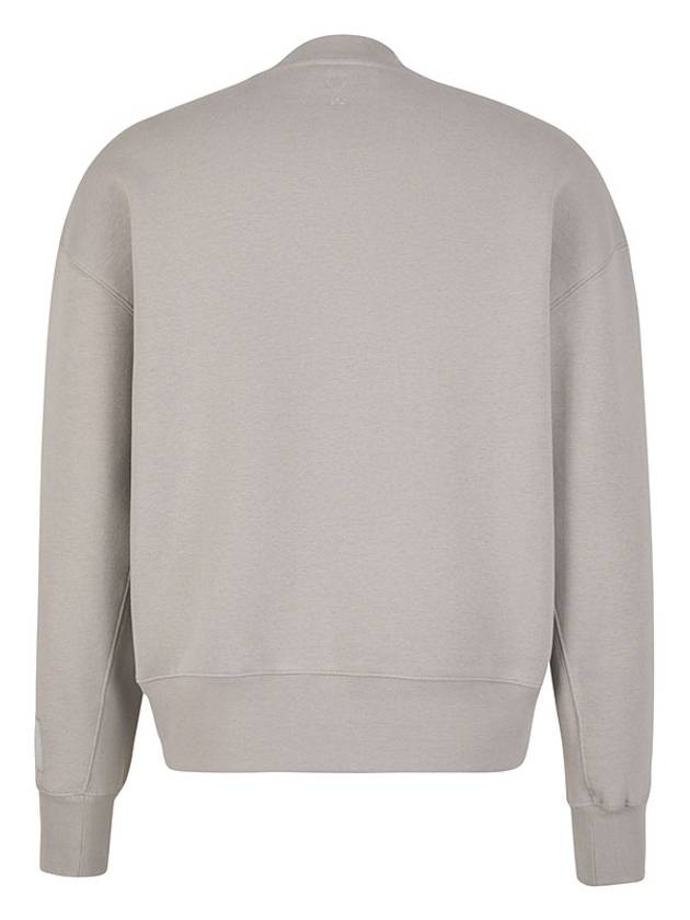 Alexandre Mattiussi Embroidered Logo Sweatshirt Pearl Grey - AMI - BALAAN 3