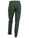 Compass Badge Gabardine Cargo Straight Pants Green - STONE ISLAND - BALAAN 3