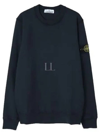 Compass Patch Crew Neck Sweatshirt Navy - STONE ISLAND - BALAAN 2