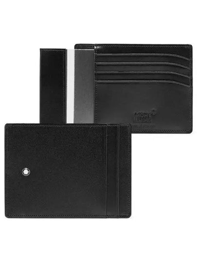 Meisterstück Pocket 4cc Leather Card Wallet Black - MONTBLANC - BALAAN 2