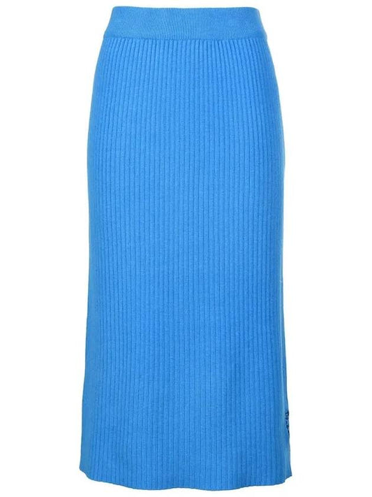 Playable hot color knit long H-line skirt - P_LABEL - BALAAN 2