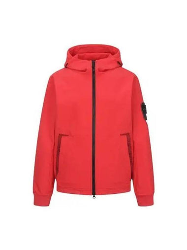 Jacket Wappen Patch Hood Red Green - STONE ISLAND - BALAAN 1