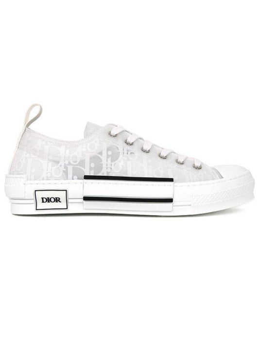 Homme Oblique Low Top Sneakers White - DIOR - BALAAN.