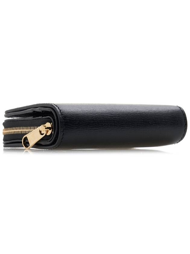 Script Leather Mini Card Wallet Black - GUCCI - BALAAN 6