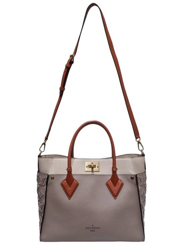 Women s M53825 Calfskin Gyale Cray On My Side MM Tote Bag Strap - LOUIS VUITTON - BALAAN 3