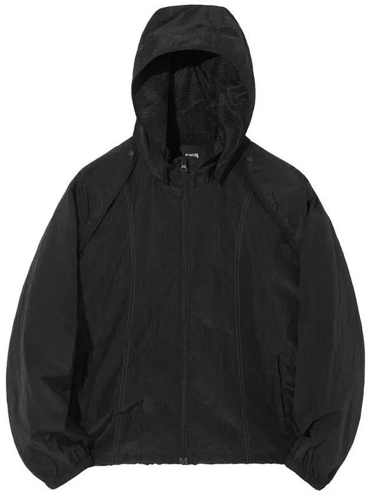 Swivel 3 Way Detachable Nylon Jumper Windbreaker Black - SWIB - BALAAN 1