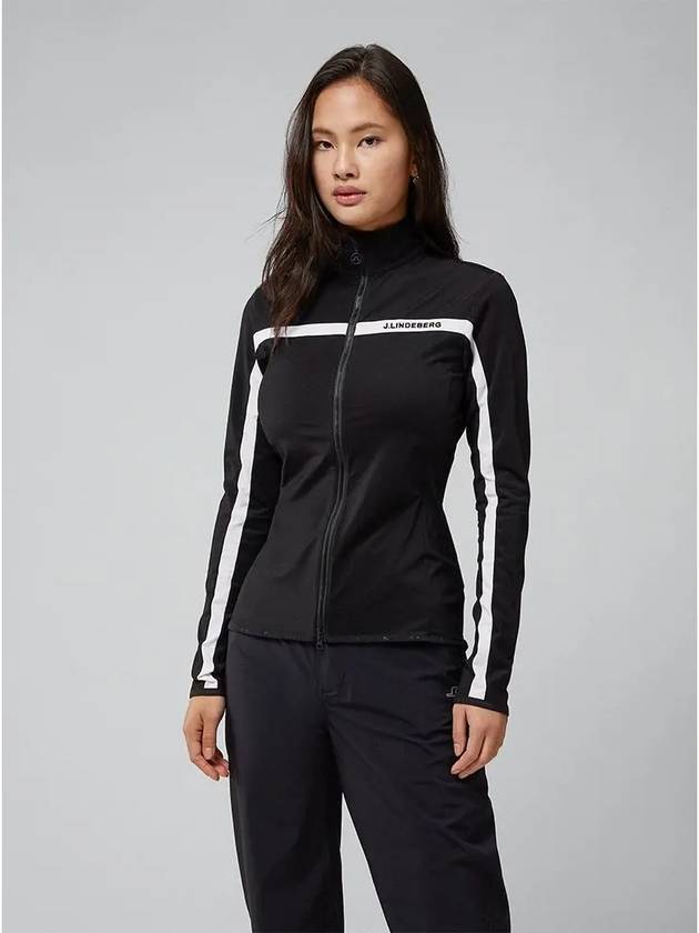 Janice Full Zip-up Jacket Black - J.LINDEBERG - BALAAN 3