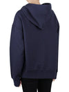 Embroidered Logo Lettering Hooded Top Navy - MONCLER - 5