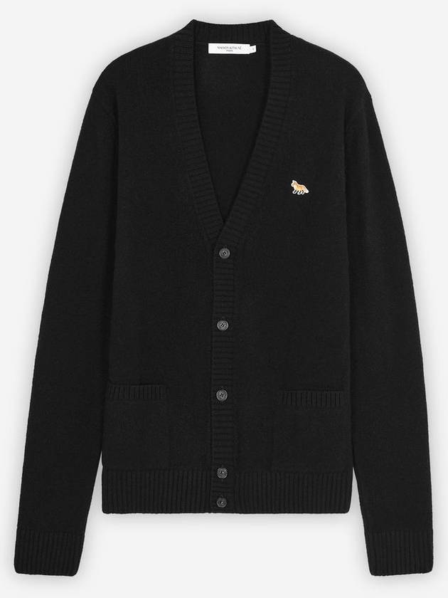 Baby Fox Patch Cosy Cardigan Black - MAISON KITSUNE - BALAAN 2