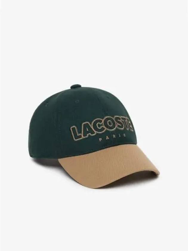 Woolmix Color Block Baseball Cap RK313E 54N YZP Domestic Product GQ2N24071971489 - LACOSTE - BALAAN 1