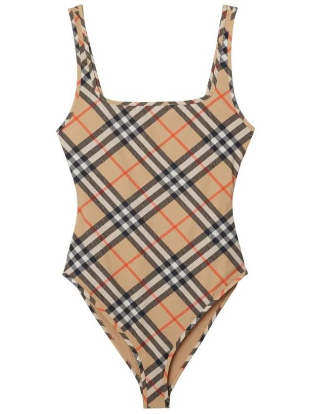 check pattern one-piece swimsuit 8089677 - BURBERRY - BALAAN 1