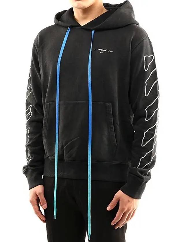 Abstract Arrow Long Sleeve Hoodie Black - OFF WHITE - BALAAN 4