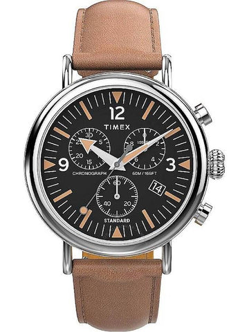 Timex Waterbury Standard Chronograph Quartz Black Dial Watch TW2W84500VQ - TIMEX - BALAAN 1