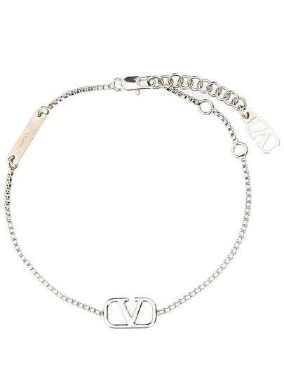 V-Ring Metal Bracelet Palladium - VALENTINO - BALAAN 2