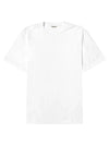 Luster plating short sleeve t shirt white - AURALEE - BALAAN 1