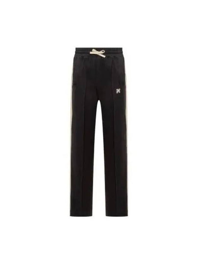 Monogram Pique Track Pants Black - PALM ANGELS - BALAAN 2