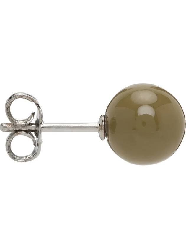 Silver khaki stud earrings - DRIES VAN NOTEN - BALAAN 1