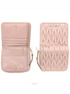 Matelasse zipper wallet pink half 5ML522 - MIU MIU - BALAAN 8