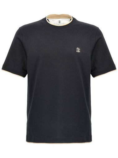 Brunello Cucinelli Logo Layered T-Shirt - BRUNELLO CUCINELLI - BALAAN 1