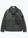 Men's Stella Wappen Patch Quilted Jacket Green - STONE ISLAND - BALAAN 2