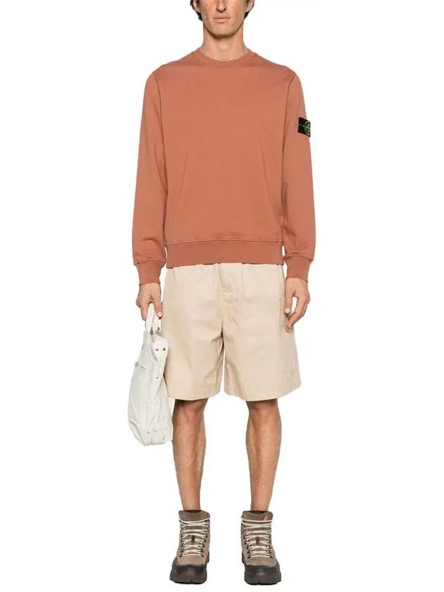 Wappen Patch Garment Dyed Sweatshirt Brown - STONE ISLAND - BALAAN 3