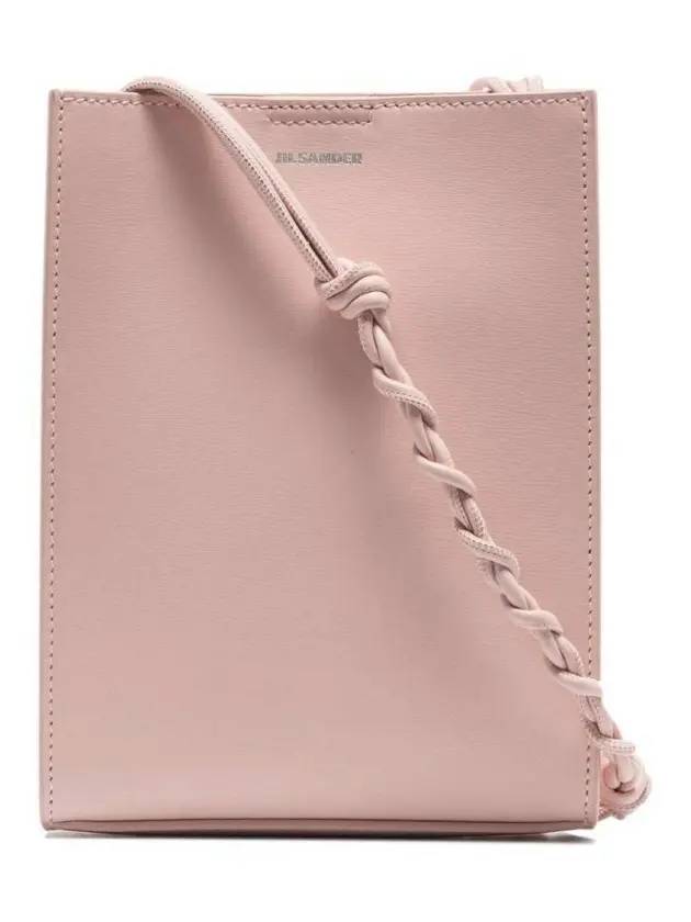 Logo Small Tangle Leather Cross Bag Pink - JIL SANDER - BALAAN 1