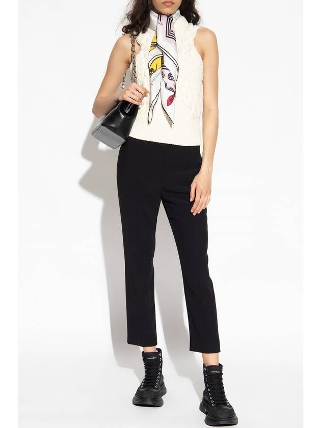 Women's Caddy Slim Fit Pants Black - ALEXANDER MCQUEEN - BALAAN 3