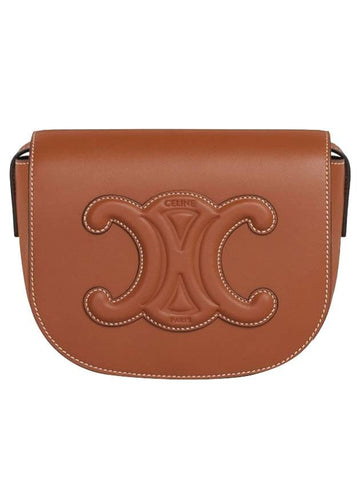 Folco Cuir Triomphe Calfskin Cross Bag Tan - CELINE - BALAAN 1