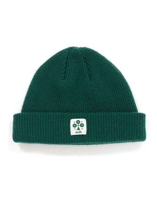 Men's Wool Knit Beanie Green I1WH01GR - IOEDLE - BALAAN 1